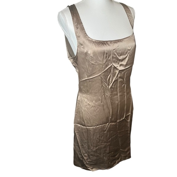 Reformation Darcey Silk Mini Tank Dress Champagne Size 8 Date Night Cocktail - Picture 15 of 16